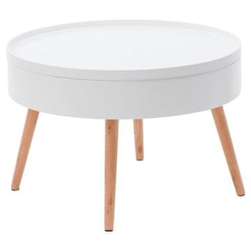 Northix Okrugli stolić za kavu s prostorom za odlaganje, 60 cm