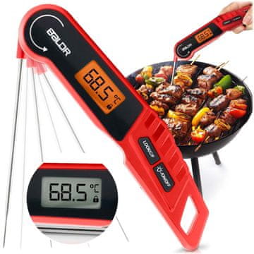 Northix Kuhinjski termometar za meso, igličasta sonda, Baldr BD-130