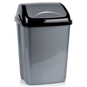 Northix Plastična kanta za otpad sive boje 26 l