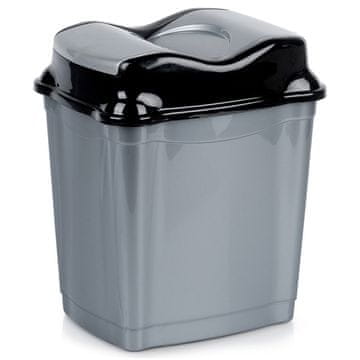 Northix Plastična kanta za otpad sive boje 16 l