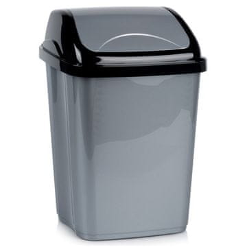 Northix Plastična kanta za otpad sive boje 16 l