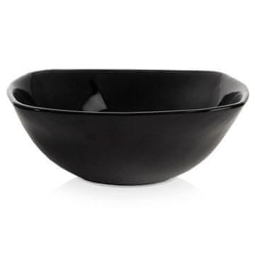 Northix Crna staklena zdjela LUNA 11,5 cm, 190 ml