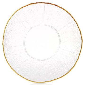 Northix Plitki tanjur za večeru, zlatni, 28 cm