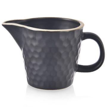 Northix Keramički vrč za mlijeko crni TEA TIME 100 ml