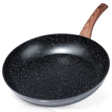 Northix Granitna tava BLACK&WOOD 32 cm
