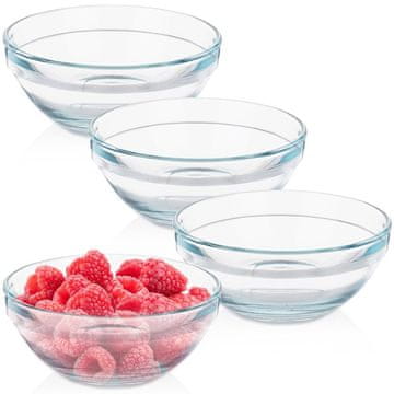 Northix Staklene zdjelice 12 cm, 275 ml 4 kom.