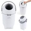 Moby System Koš za prljave pelene s bubnjem protiv neugodnih mirisa - promjer 26 cm, visina 47,5 cm, plastika PP i ABS, standardne vreće za smeće