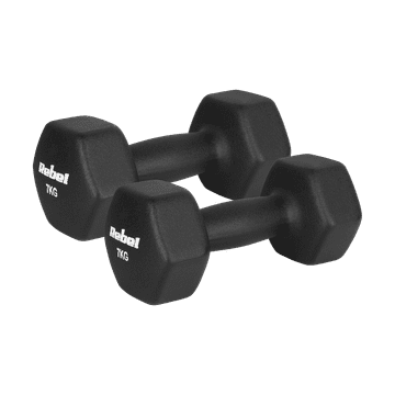 Neoprenske bučice od lijevanog željeza HEX 2x7kg za Rebel fitness vježbe