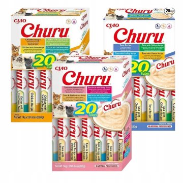 Inaba INABA CHURU mokra hrana za mačke delicious mix 60x14g