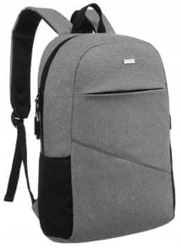Peterson Veliki muški ruksak za laptop s USB priključkom -