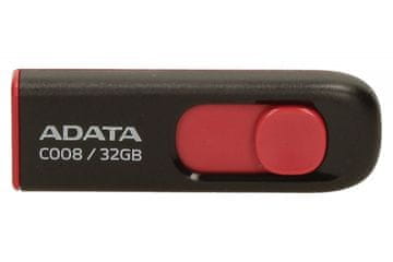 AData USB stick DashDrive Classic C008, 32GB, crno-crveni
