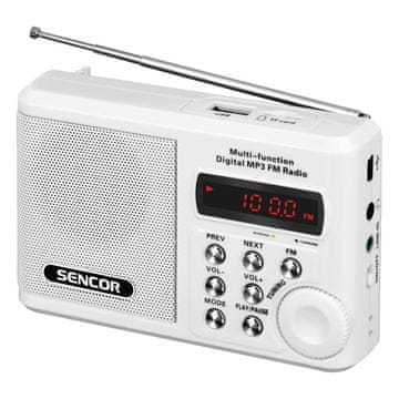 SENCOR Sencor SRD 215 W radio MP3 USB SD, bijeli