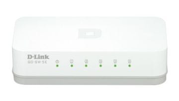D-LINK D-Link DES-105 mrežni prekidač 5x FE, crna