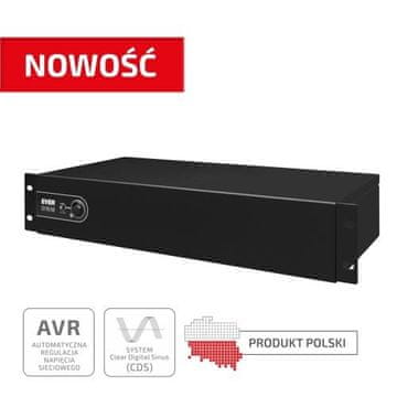 UPS EVER ECO Pro 1000 AVR CDS UPS, 1000VA, 650W, Line-Interactive, 19" 2U Rack