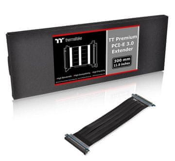 Thermaltake Thermaltake TT Premium PCI-E 3.0 X16 Extender 300mm, crna