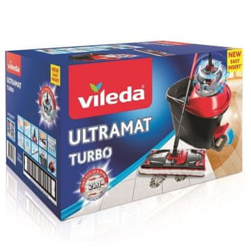 Vileda Vileda Ultramax Turbo rotacijski mop, crvena/crna