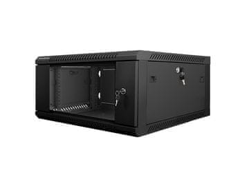 Lanberg Lanberg 19" 4U 600x600mm zidni ormarić, crna (staklena vrata)
