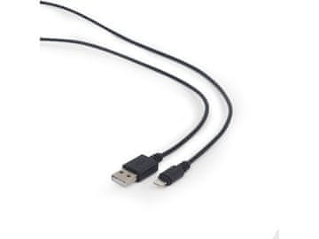 Gembird Gembird CC-USB2-AMLM-1M USB-A na Lightning kabel 1m, crni