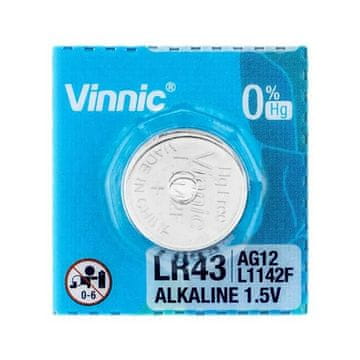 Vinnic LR1142/386/AG12 alkalna baterija