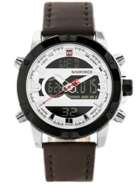 NaviForce MUŠKI SAT - NF9097 (zn043a) - smeđi/srebrni