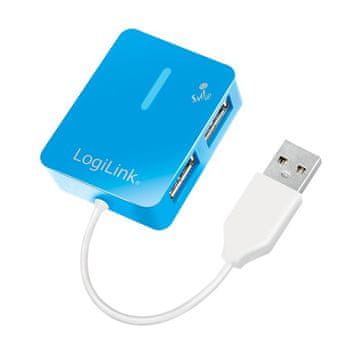 slomart LogiLink Smile USB 2.0 HUB 4-portni, plavi