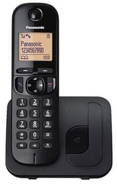 Panasonic Panasonic KX-TGC210 DECT bežični telefon, crni