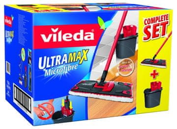 Vileda Vileda Ultramax Box komplet (mop + kanta), crvena/crna