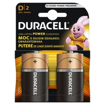 Duracell Duracell Basic D (LR20) baterije, 2 komada, alkalne