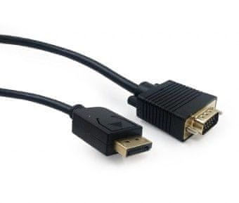 Gembird Gembird CCP-DPM-VGAM-6 kabel DisplayPort na VGA, 1.8m, crni