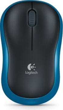 slomart Logitech M185 bežični miš, plavi, 12-mjesečni vijek trajanja baterije
