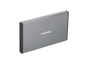 Natec Natec Rhino Go vanjsko kućište za 2,5" SATA HDD/SSD, USB 3.0, sivo