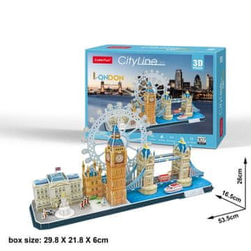 CubicFun Cubic Fun 3D Puzzle City Line London, 100-150 komada