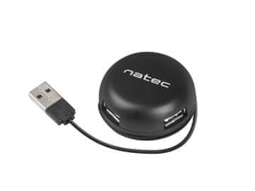 Natec Natec NHU-0703 Bumblebee USB 2.0 hub, 4 porta, crni