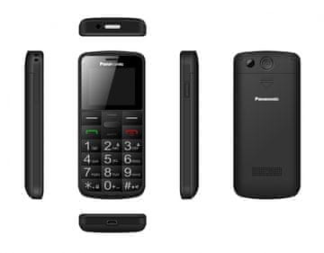 Panasonic Panasonic KX-TU110 mobilni telefon za starije, crni