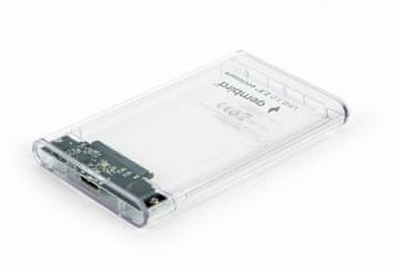 Gembird Gembird EE22-U3-01-T vanjsko kućište za 2.5" SATA pogone, prozirno