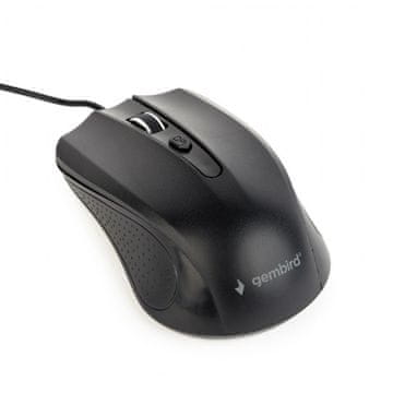 Gembird Gembird MUS-101 optički miš, crni, USB, 1.8m kabel