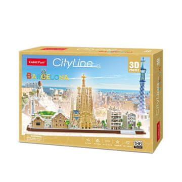CubicFun Cubic Fun City Line Barcelona 3D puzzle, približno 100-150 komada