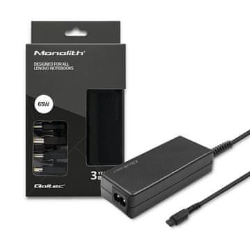 Qoltec Qoltec 51761 adapter za prijenosna računala Lenovo 65W, 4 utikača, crni