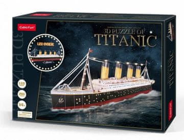 CubicFun Cubic Fun Titanic MC177h 3D puzzle s LED rasvjetom, 260 komada