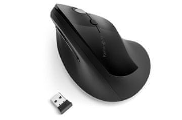 Kensington Kensington Pro Fit Ergo Vertical Wireless Mouse, ergonomska, crna