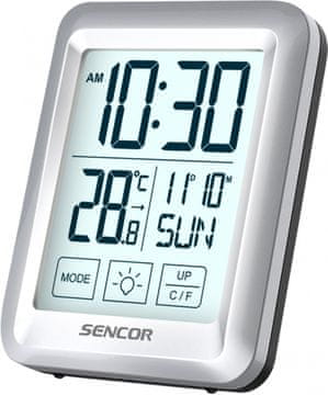 SENCOR Sencor SWS 1918 sobni termometar sa satom i alarmom