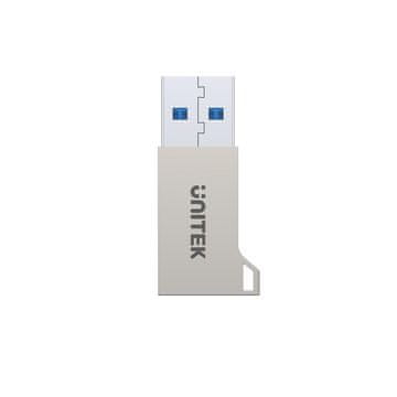 slomart UNITEK A1034NI USB 3.0 na USB-C adapter, srebrni