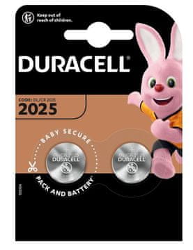 Duracell Duracell Litijska baterija CR2025, blister 2 komada
