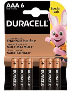 Duracell Duracell Basic AAA/LR3 baterije, 6 komada