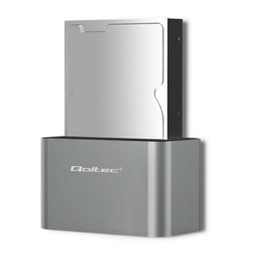 Qoltec Qoltec 5315 postaja za diskove HDD/SSD 2.5"/3.5" SATA USB 3.0 srebrna