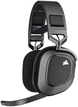 Corsair Corsair HS80 RGB Wireless Gaming slušalice, Carbon