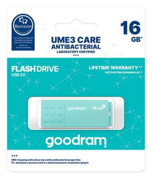 GoodRam GOODRAM UME3 CARE USB stick 16GB USB 3.0, plavi