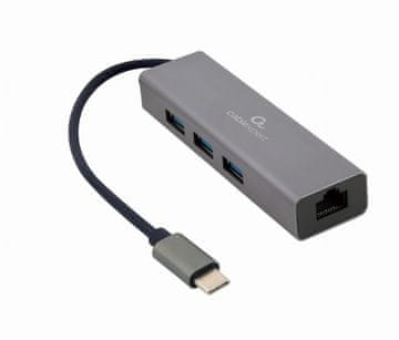 Gembird Gembird HUB-3USB3-01-G 3-portni USB 3.1 s mrežnim adapterom