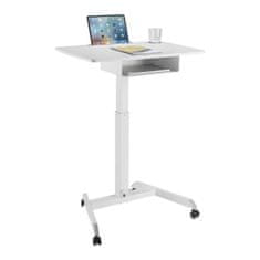 Maclean Maclean MC-903W podesivi stalak za laptop, 80x40cm, bijeli/srebrni