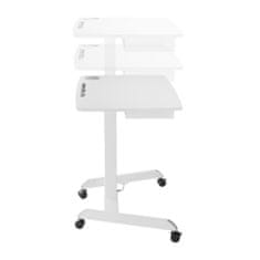 Maclean Maclean MC-903W podesivi stalak za laptop, 80x40cm, bijeli/srebrni